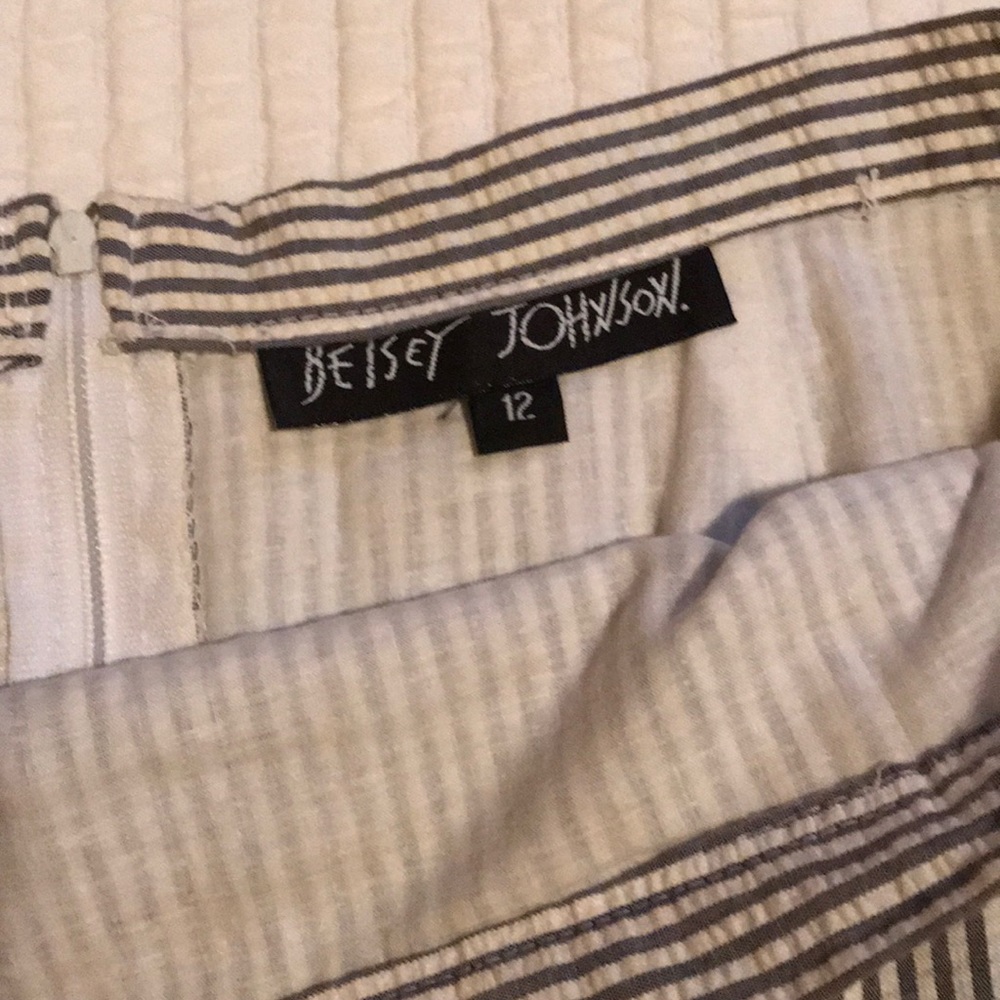 Betsey Johnson vintage seersucker miniskirt